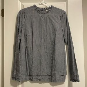 H&M Striped Navy and White Shirt
